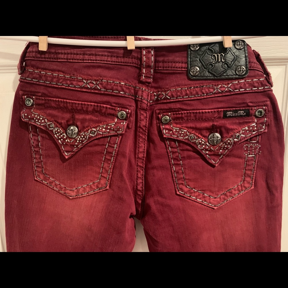 Miss Me Red Jeans Size 27